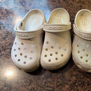 Youth White Crocs
